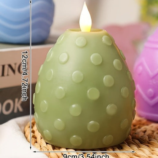 Easter Egg Flameless LED Candles - Set of 3 - Holiday Spirit Shop