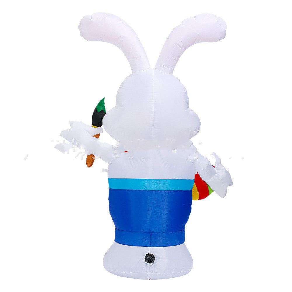 5.9 Ft Easter Bunny Outdoor Lighted Inflatable