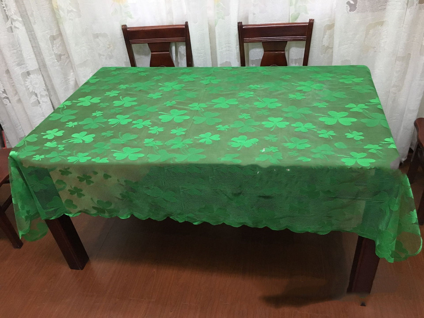 St. Patrick's Day Shamrock Table Runner or Tablecloth - Holiday Spirit Shop