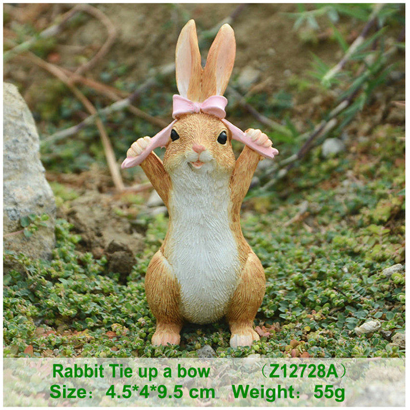 Garden or Tabletop Resin Rabbits - 8 Styles - Holiday Spirit Shop