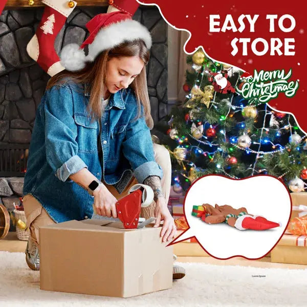 7.9 FT Lighted Inflatable Gingerbread Man with Gifts - Holiday Spirit Shop