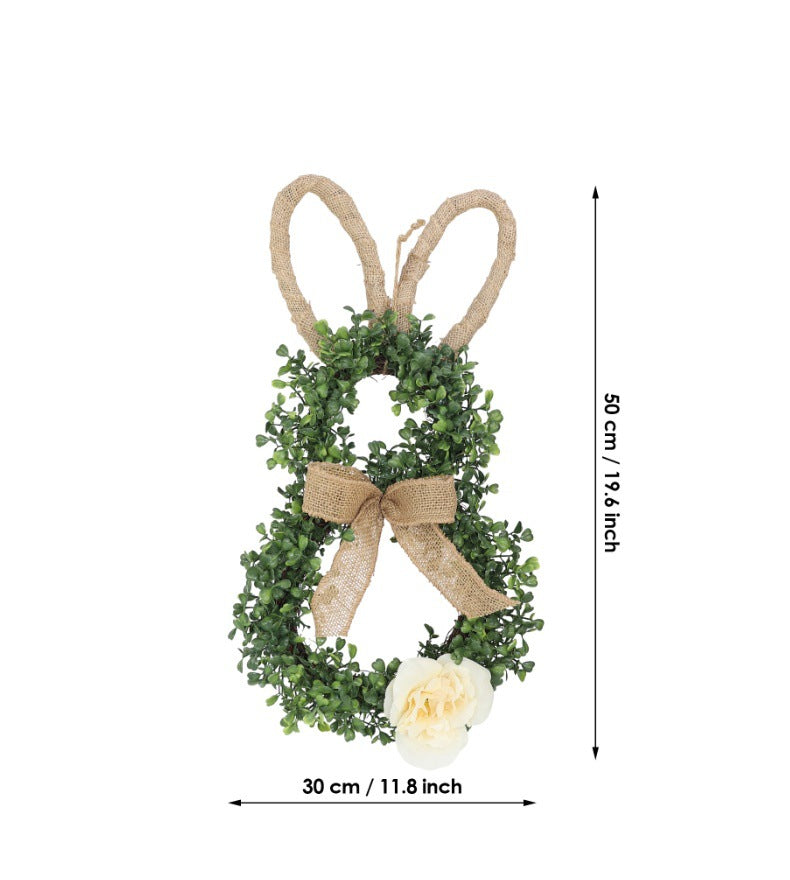 19.6" Rattan Bunny Wreaths - 3 Styles