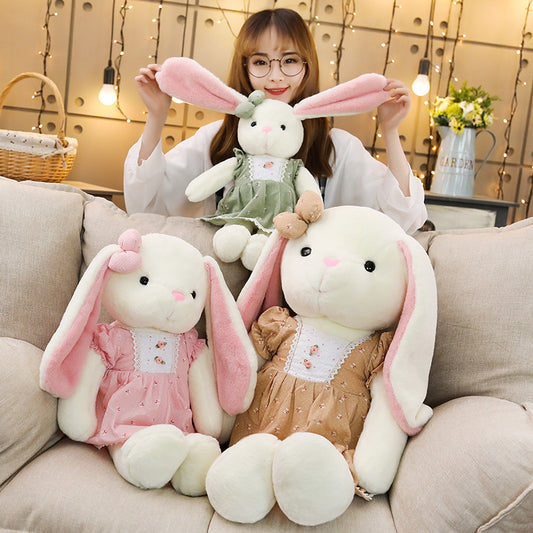 Giant Plush Girl Bunny Easter Basket Gifts 19" - 3 Ft tall - Holiday Spirit Shop