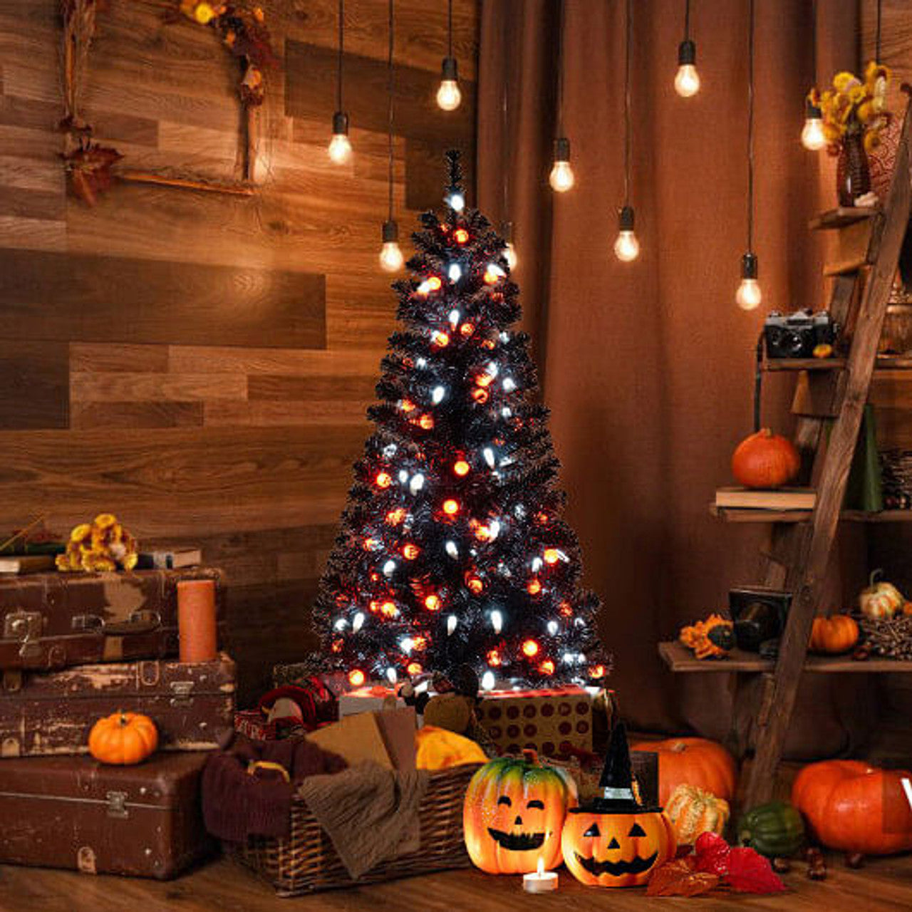4.5 Ft Halloween Tree with Lights & Music