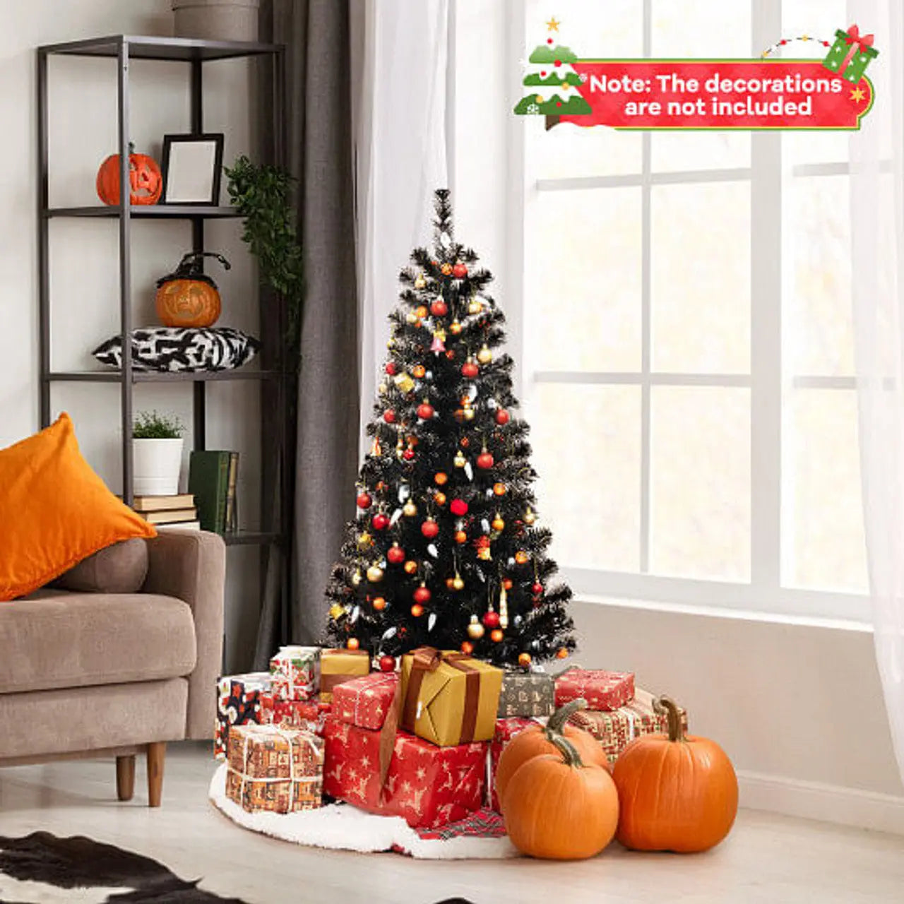 4.5 Ft Halloween Tree with Lights & Music