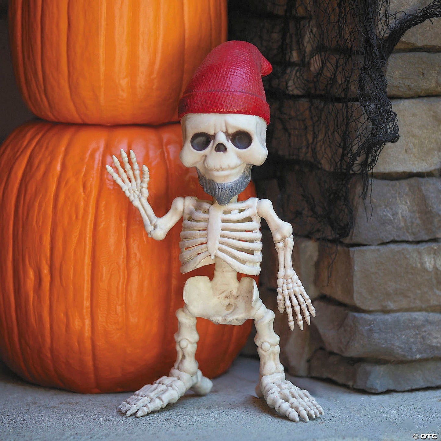 12" Garden Gnome Skeleton Halloween Home Yard Outdoor Decoration Porch Prop