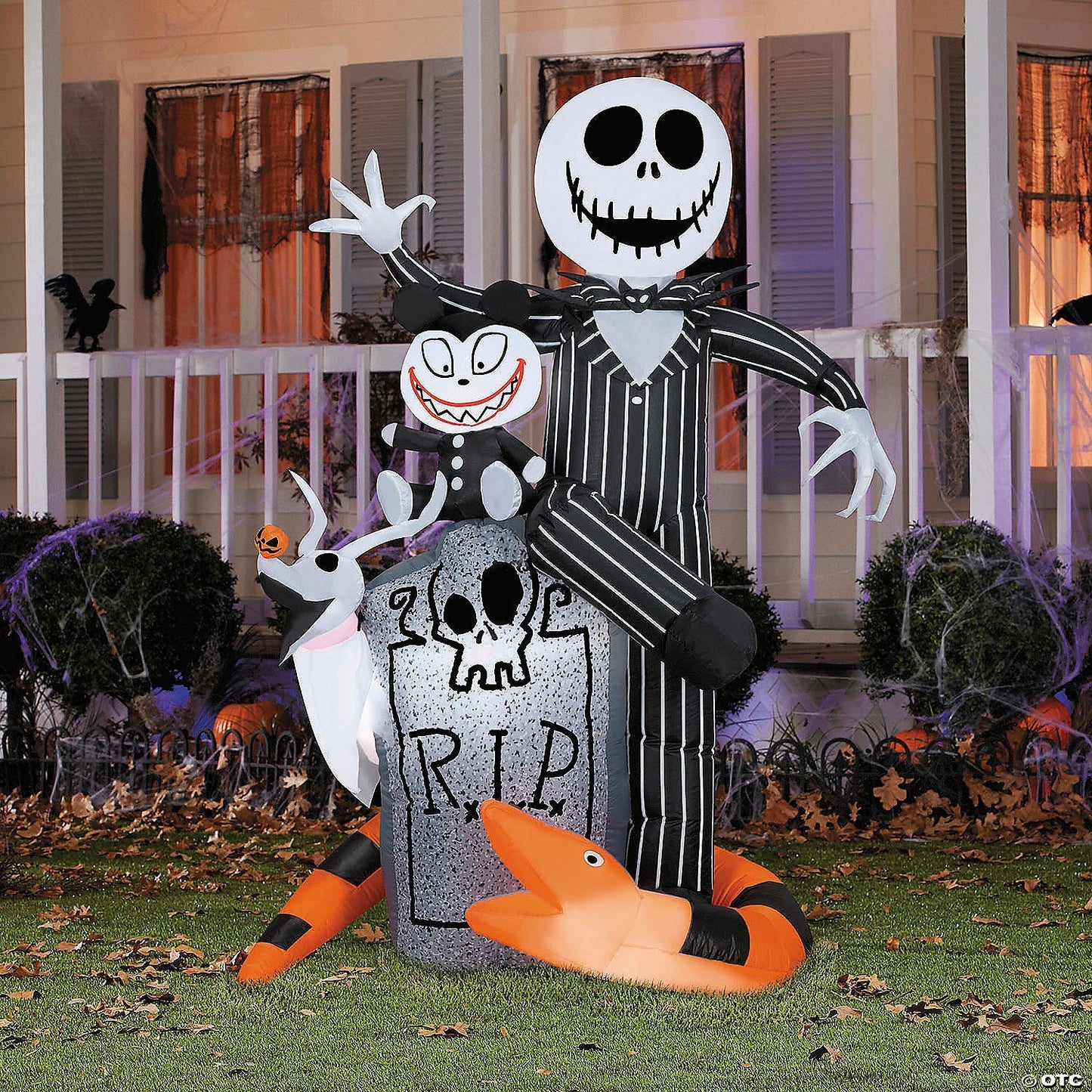 5.6 Ft Jack Skellington Snake Teddy Inflatable Halloween Spirit Yard Decor 2025