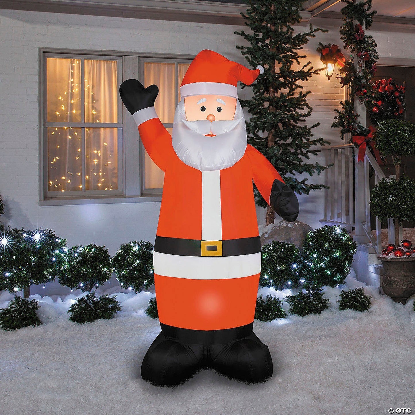 7 Ft Waving Santa Christmas Airblown Inflatable Outdoor Yard Decoration Lighted