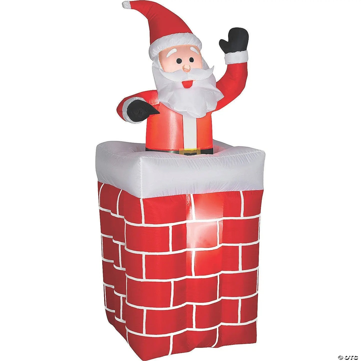 6 Ft Animated Pop Up Santa Chimney Inflatable