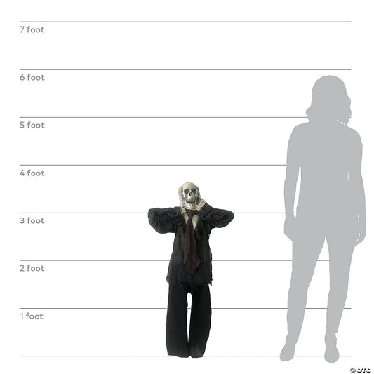 43" Hanging Skeleton Animated