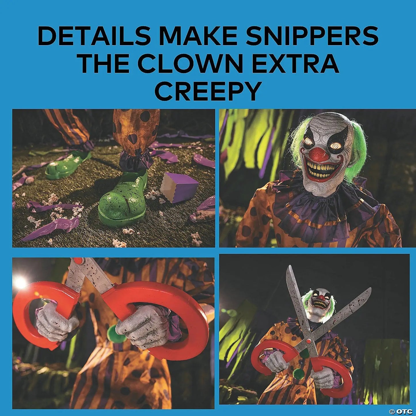 6 Ft Evil Snippers the Clown