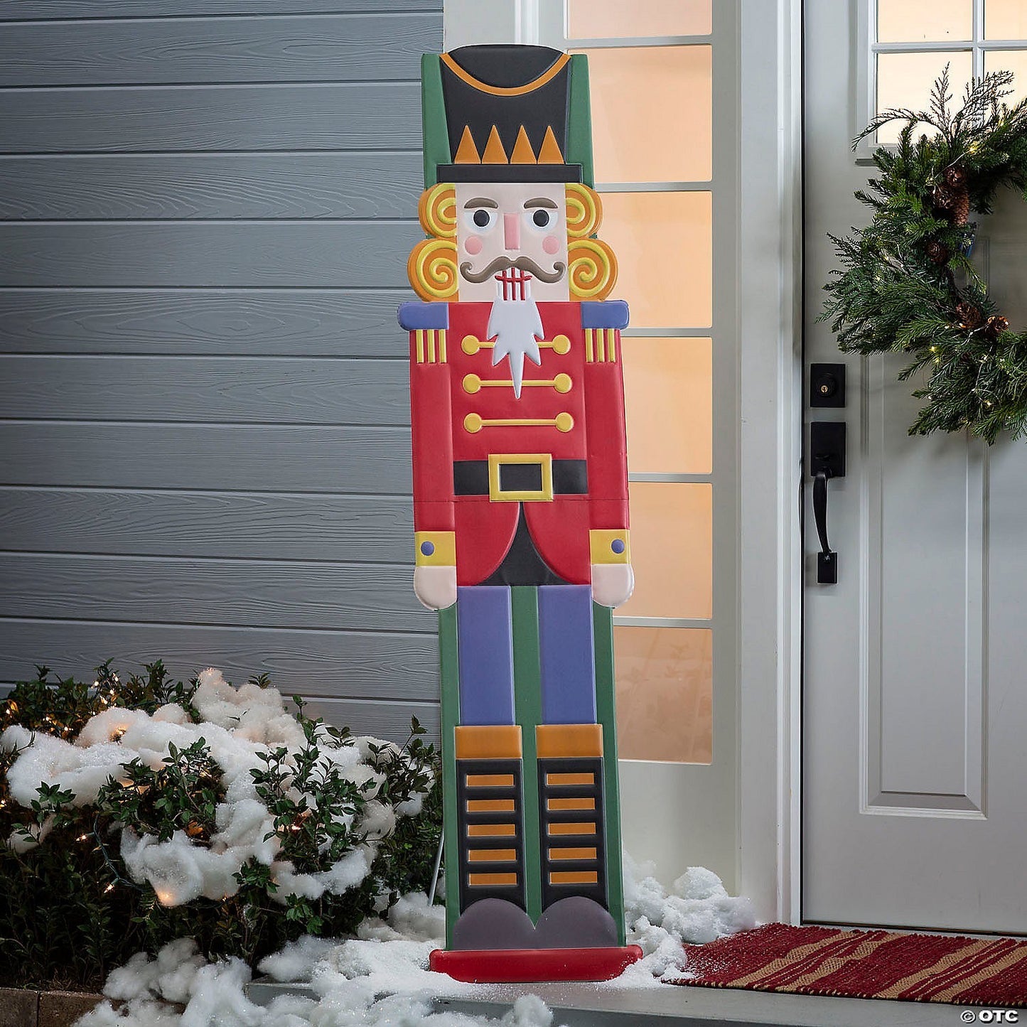 69" Giant Metal Toy Soldier Nutcracker Christmas Outdoor Decoration Porch Prop