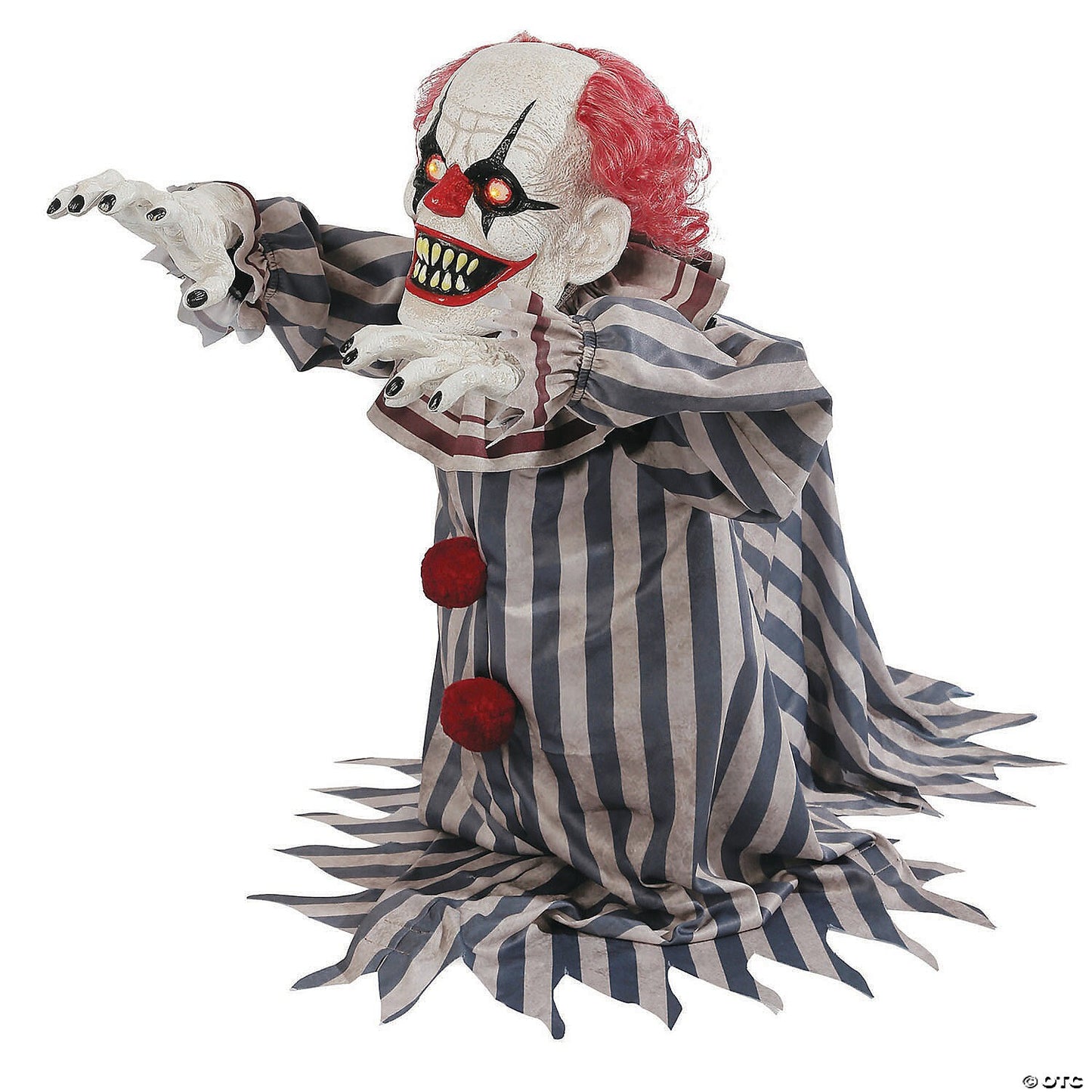 See Video! Jumping Clown Evil Animated Halloween Decoration Haunted Prop Outdoor