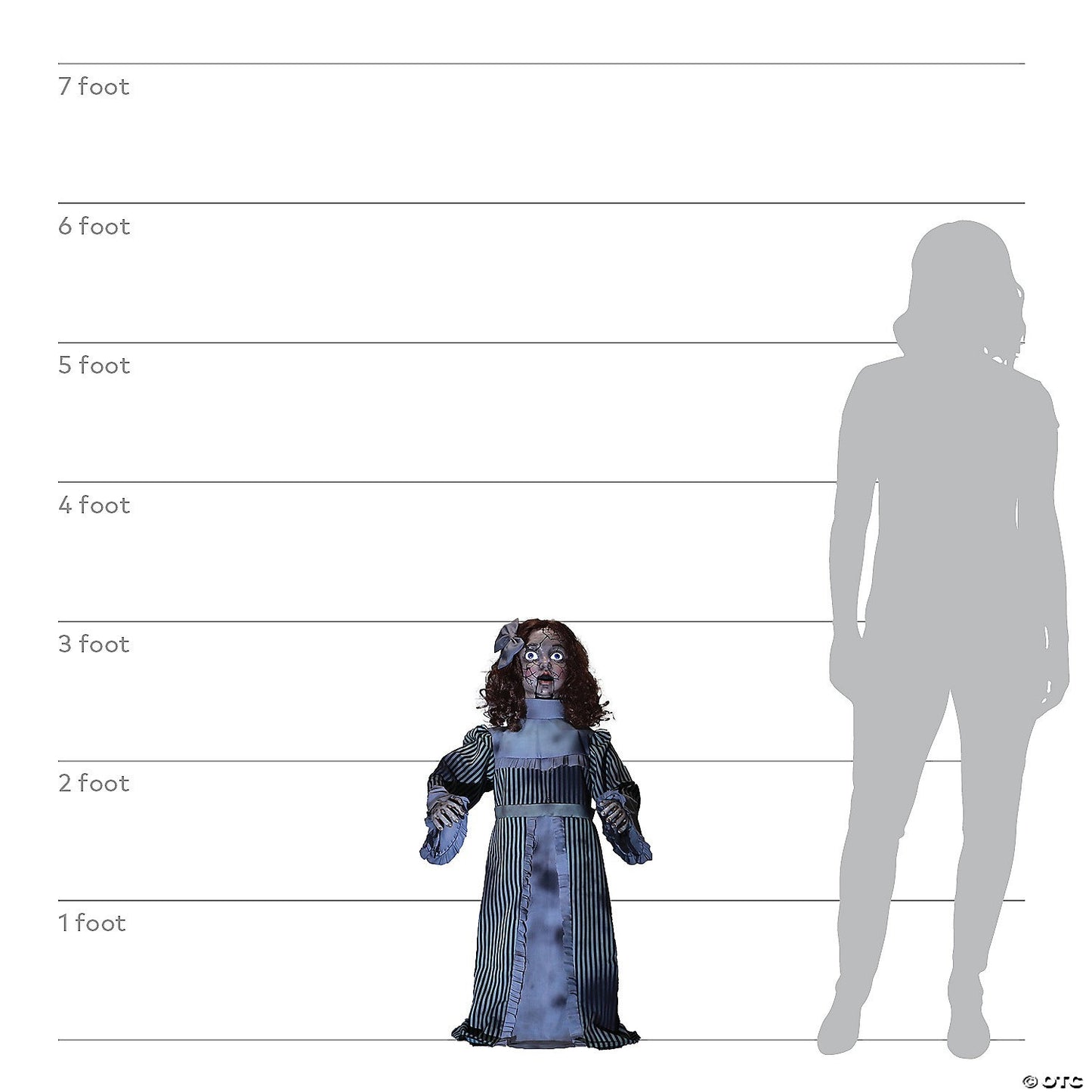 3 Ft Talking Evil Vintage Doll Ghost Animated Halloween Spirit Haunted Prop 2025