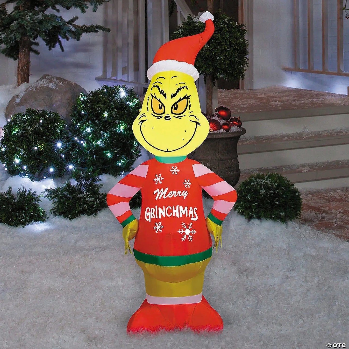 4 Ft Grinch Merry Grinchmas Sweater Inflatable