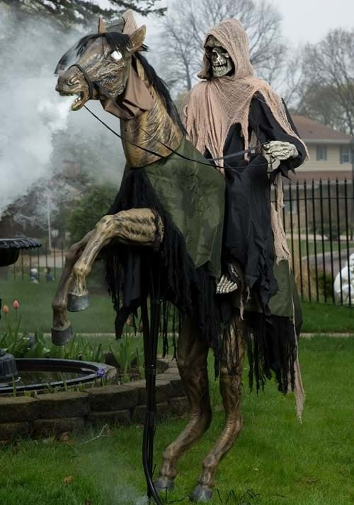 7 Ft Reapers Ride Animated Skeleton Horse Halloween Haunted Prop Sleepy Hollow