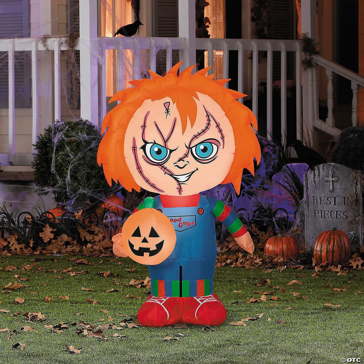 42" Chucky Childs Play Inflatable Outdoor Halloween Yard Decoration Lighted