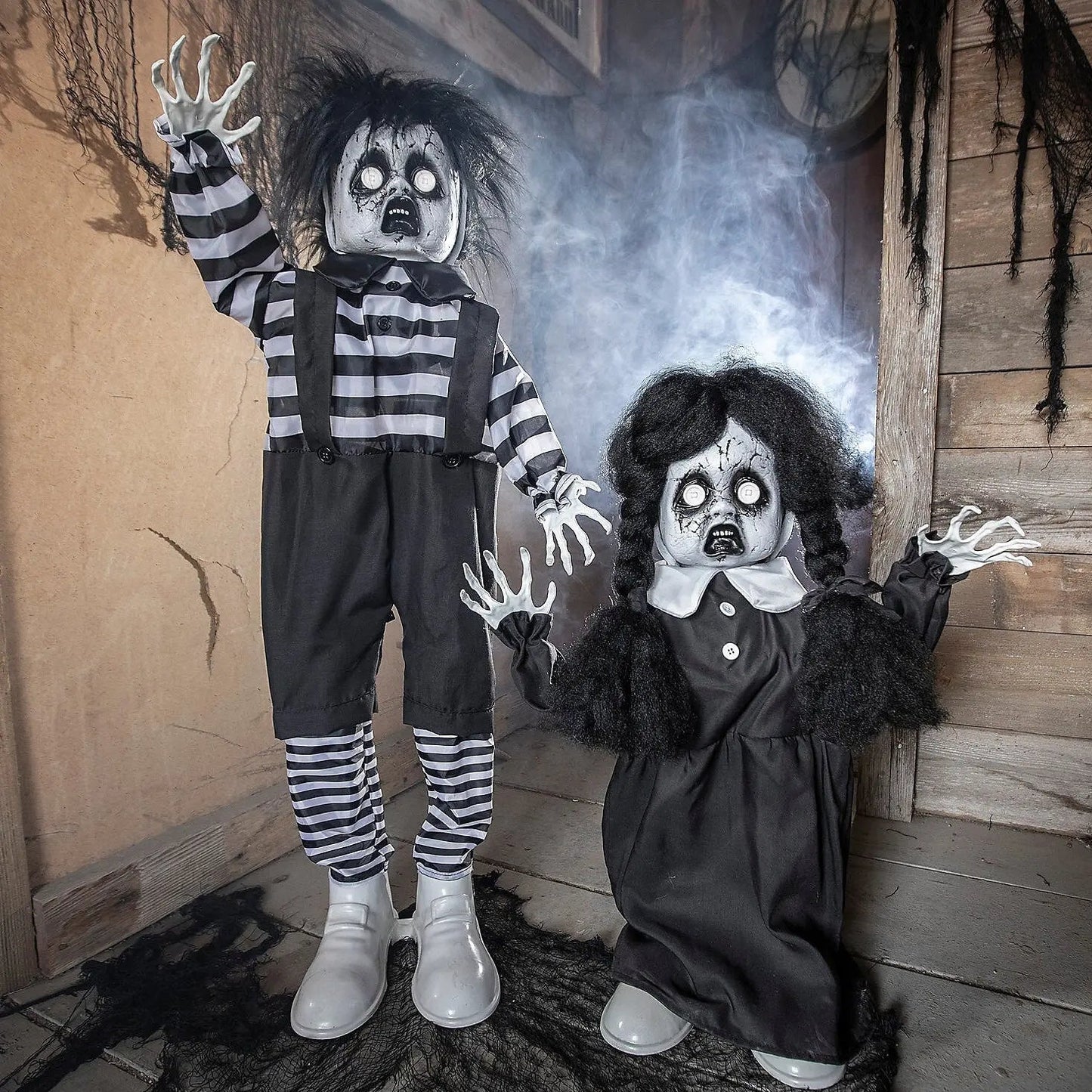 3 Ft Animated Doll Black & White