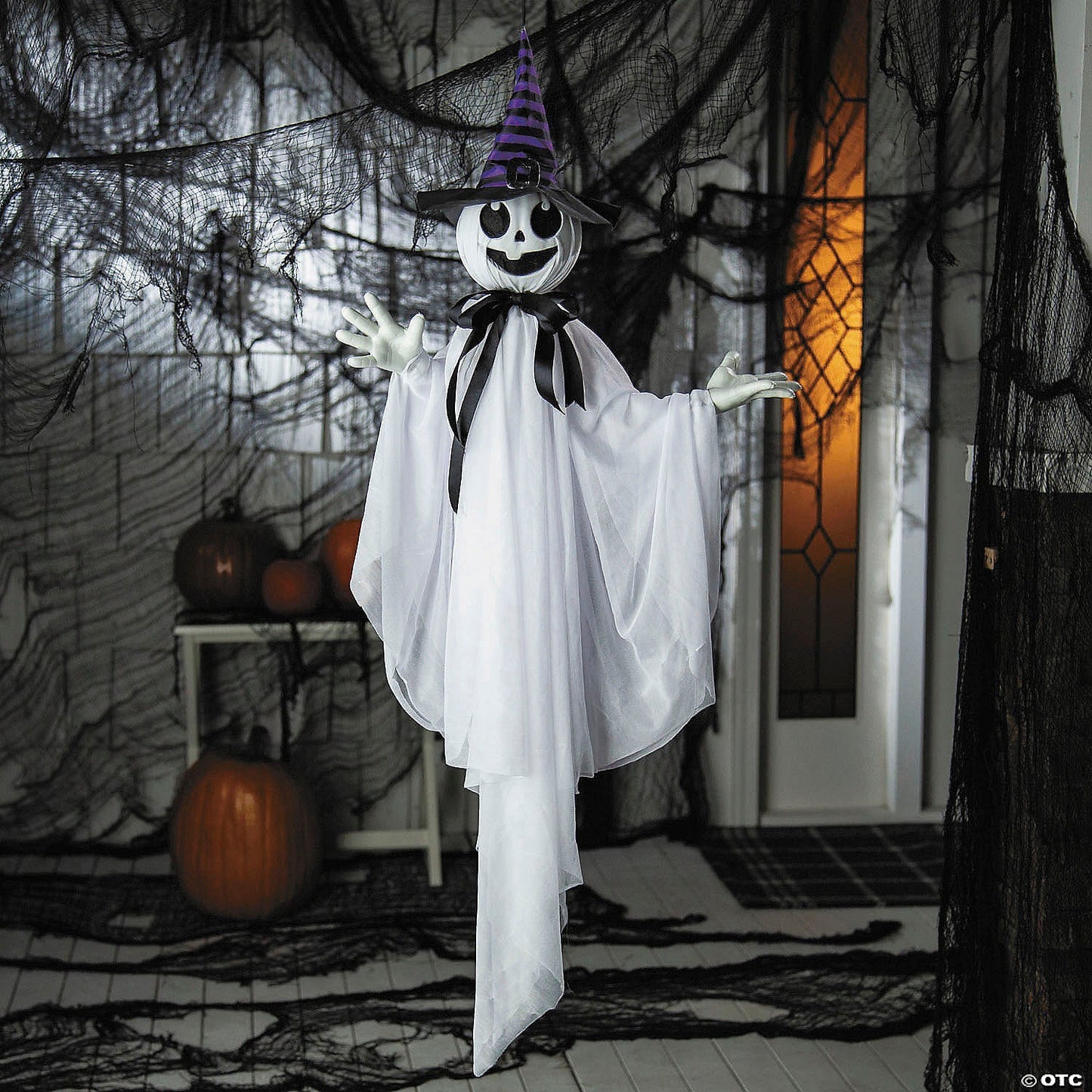 39" Animated Smiling Spirit Ghost Witch Halloween Decoration Haunt Outdoor Prop