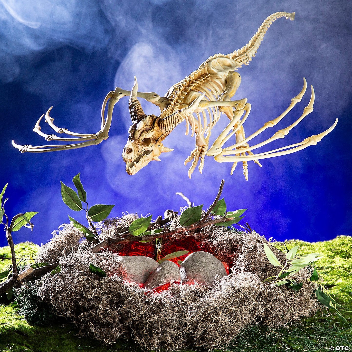 GIANT 35" Flying Dragon Pterosaur Skeleton Halloween Outdoor Haunt Decor Prop