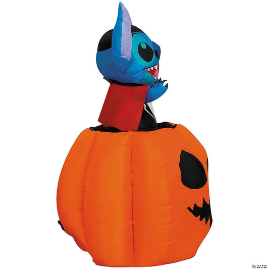 5 Ft Animated Stitch Pumpkin Pop Up Inflatable