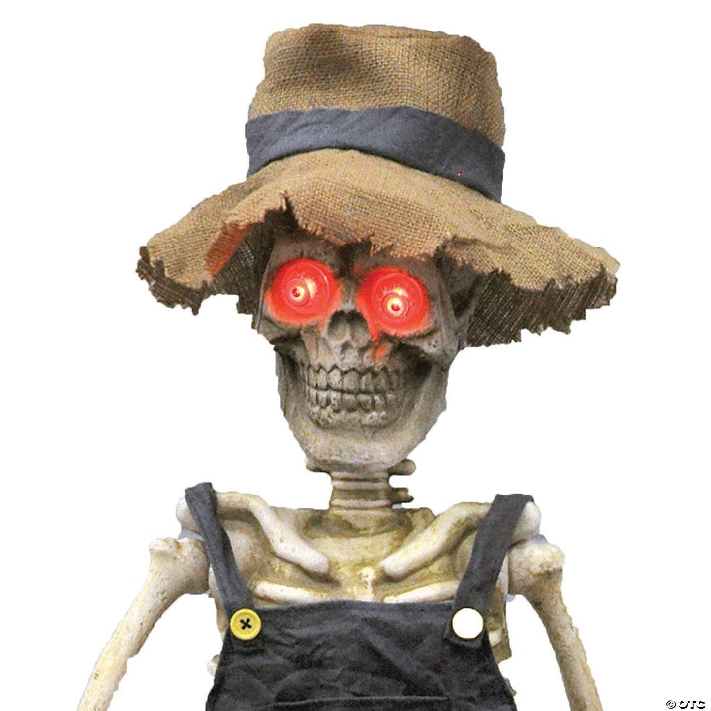39" Skeleton Playing Banjo Talking Animated Halloween Decor Haunt Prop Spirit