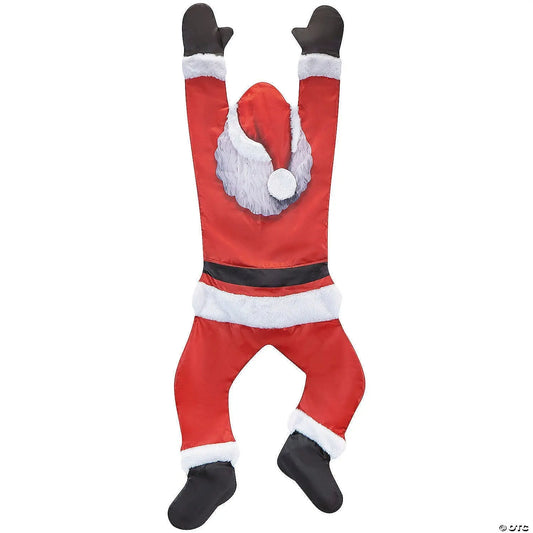 59" Gutter Hanging Santa Christmas Outdoor Decoration