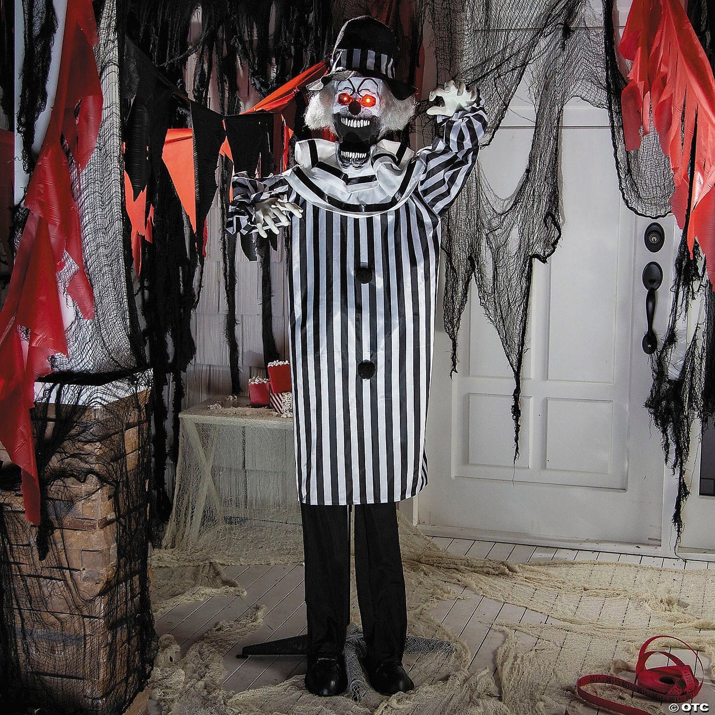 5.6 Ft Animated Killer Clown Pop Up Jaw Halloween Haunt 2025 Prop Decor Spirit