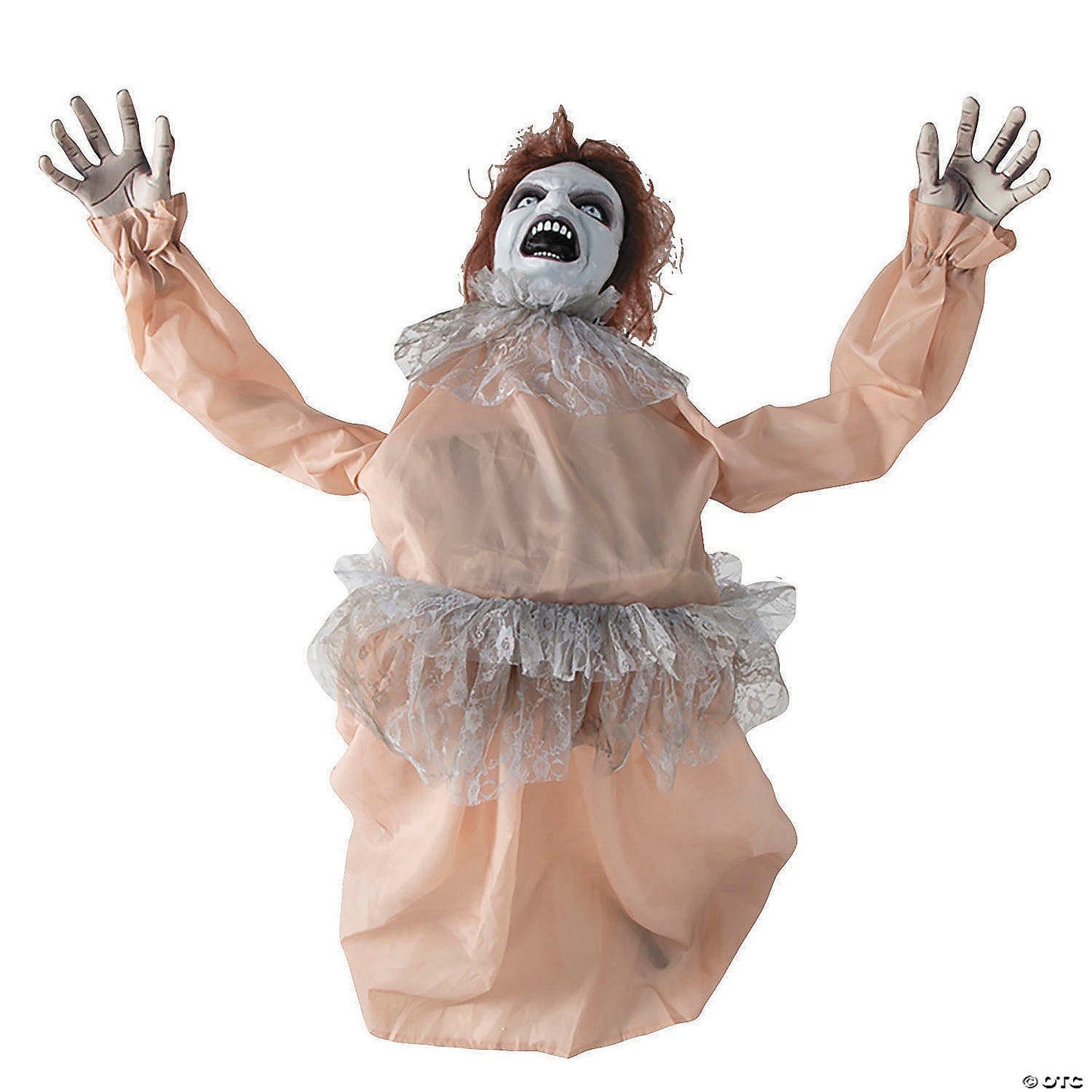4' Possessed Bent Back Haunted Girl Spirit Doll Lighted Halloween Prop Exorcist