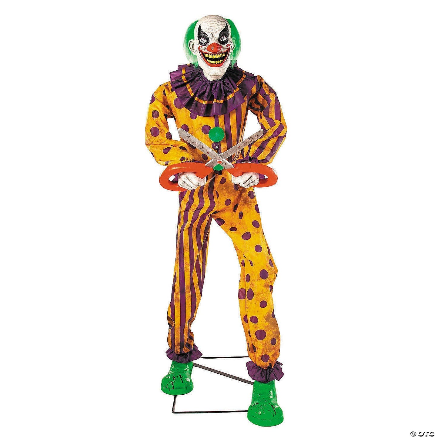 6 Ft Evil Snippers Clown Animatronic Halloween Spirit Haunt Prop 2025 Scissors