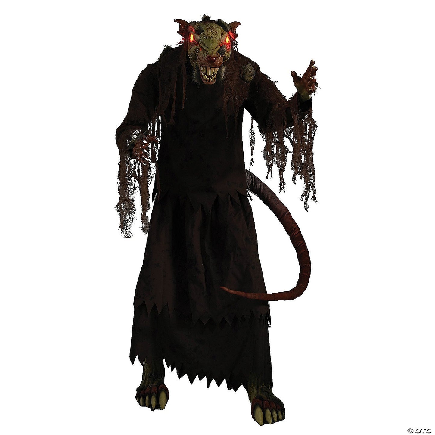 See Video LifeSize Mangey Rat Moving Animated Halloween Haunted Prop Animatronic
