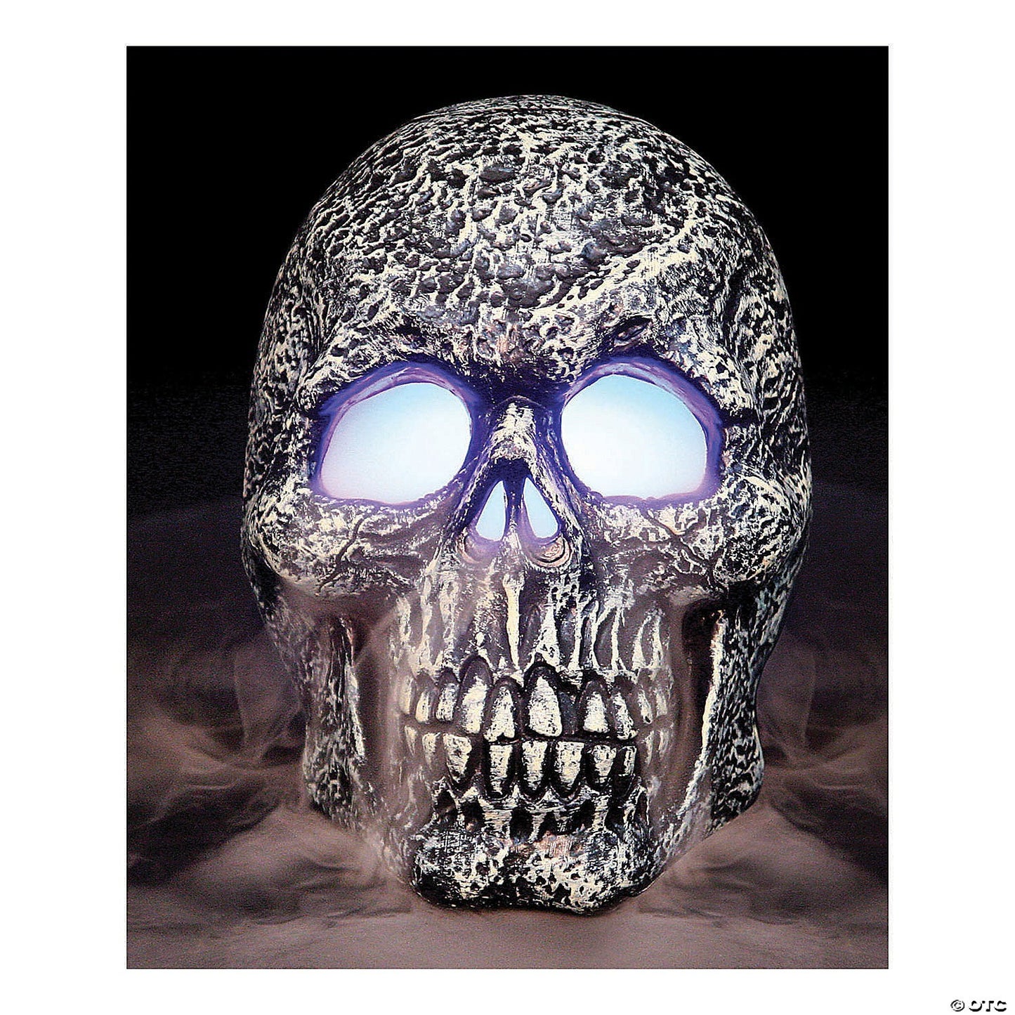 Skull Mister Mist Maker Fog Lighted Halloween Decoration Haunt Prop Graveyard