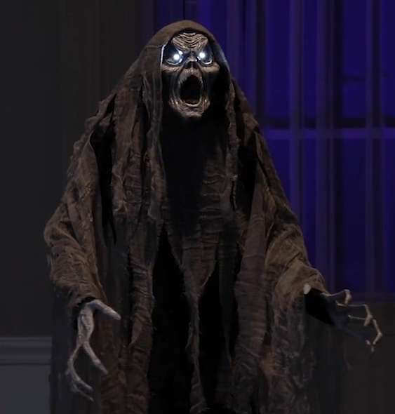 Life Size Ghostly Howling Phantom Animated Halloween Outdoor Decor Haunted Prop