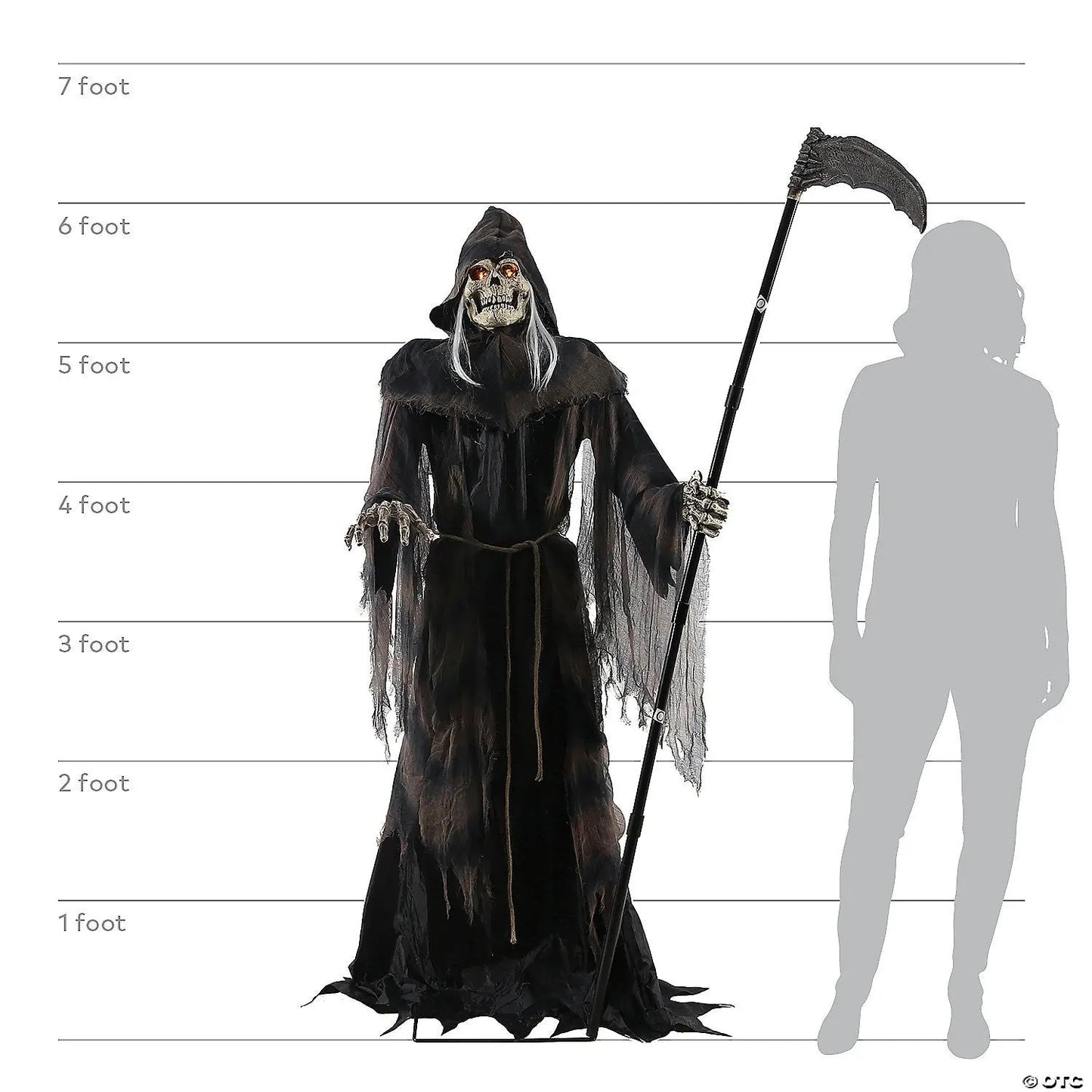6 Ft Lunging Reaper Animatronic
