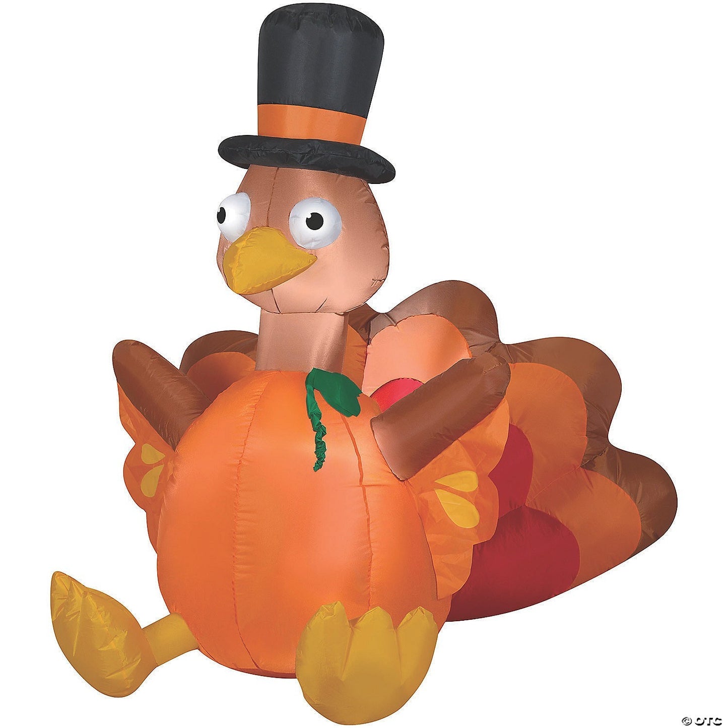 6 Ft Turkey Pumpkin Thanksgiving Outdoor Airblown Inflatable Yard Decoration