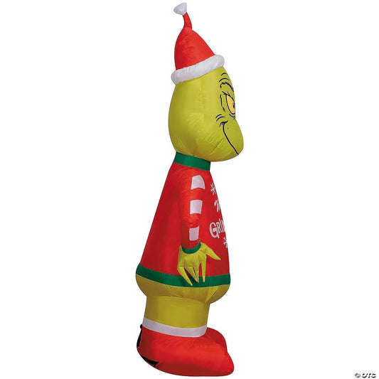 4 Ft Grinch Merry Grinchmas Sweater Inflatable