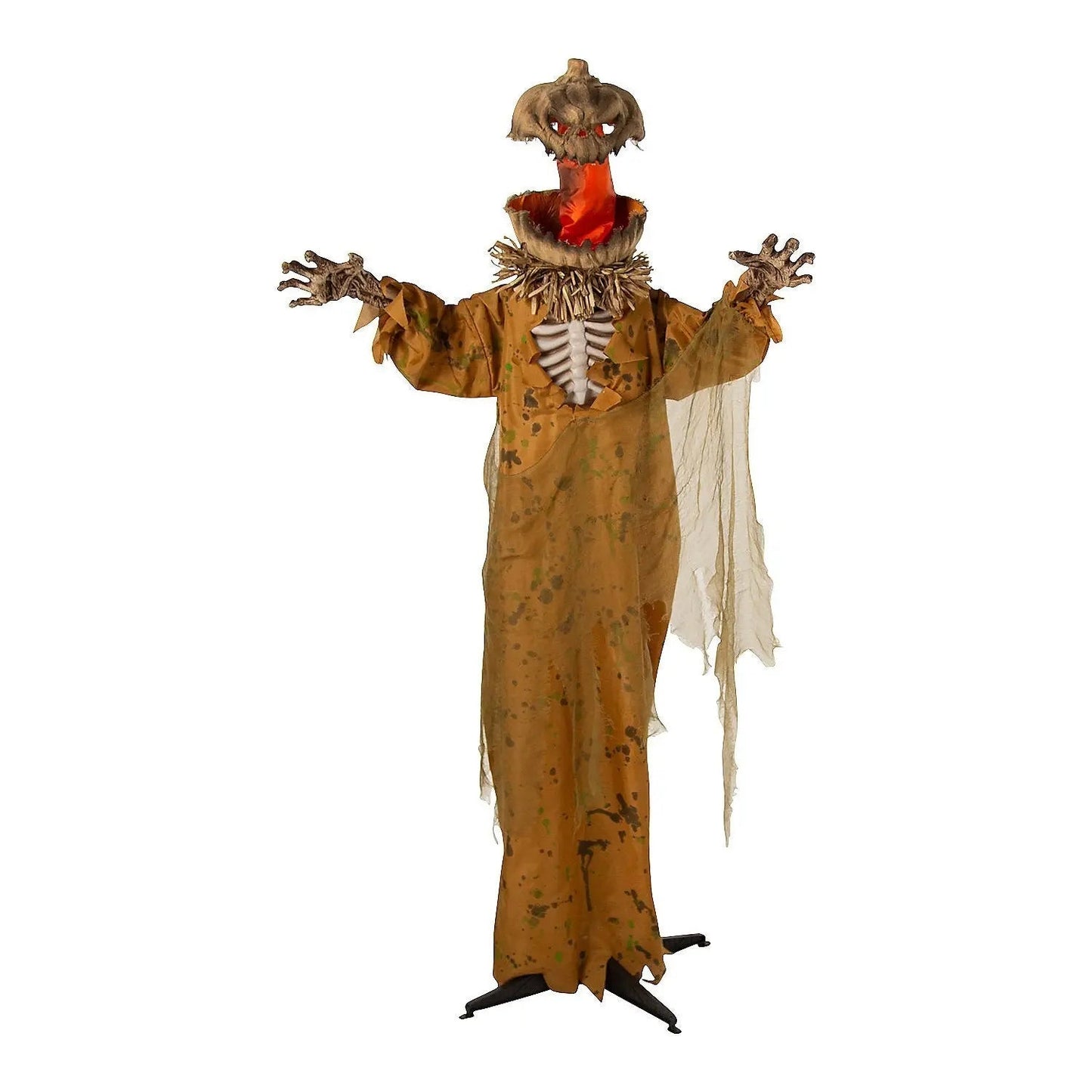 66" Pop Up Pumpkin Scarecrow