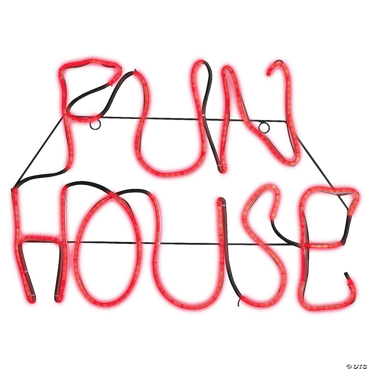 24" Lighted Neon FUN HOUSE Sign LED Halloween Decor Haunt Prop Circus Carnival