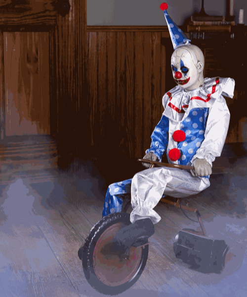 32" Clown Tricycle Animatronic