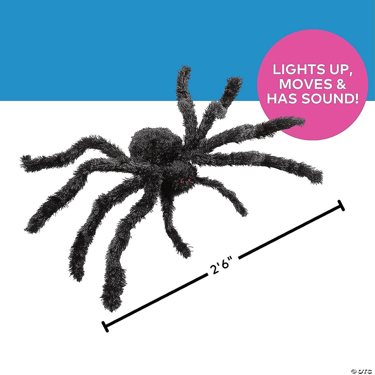 See Video! Life Size Giant Crawling Spider Animated Halloween Decor Haunt Prop