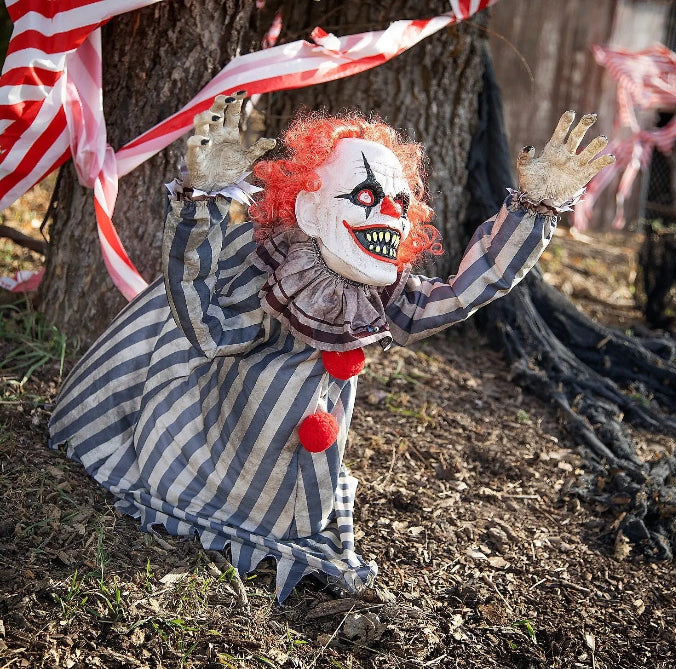 Jumping Clown Animated Halloween prop