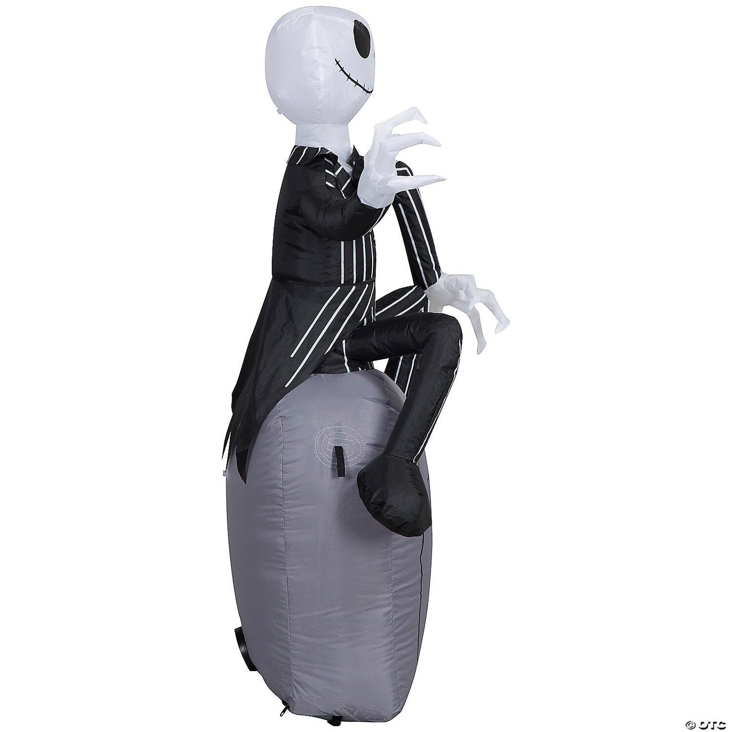 42" Jack Skellington Tomb Inflatable Outdoor Halloween Yard Decoration Airblown