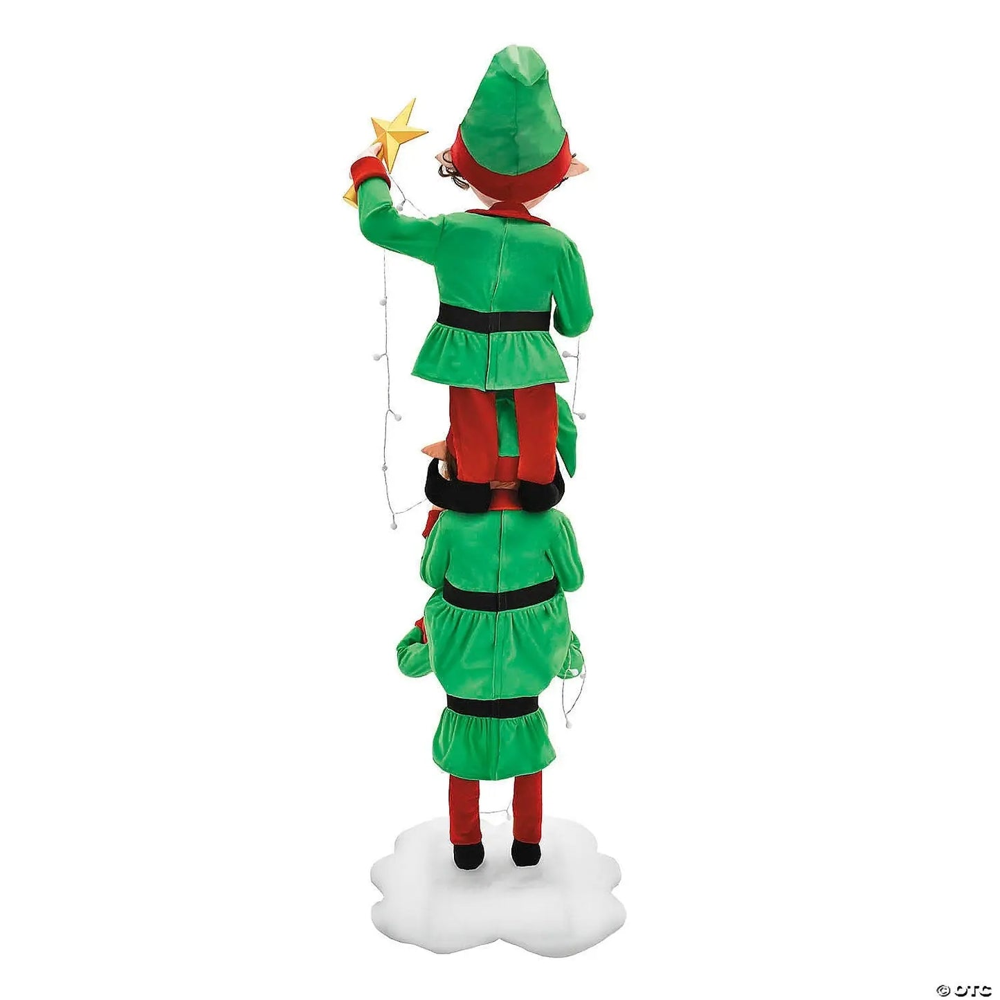 6.5 Ft Elf Stack Animated Lights & Sound Christmas Decoration