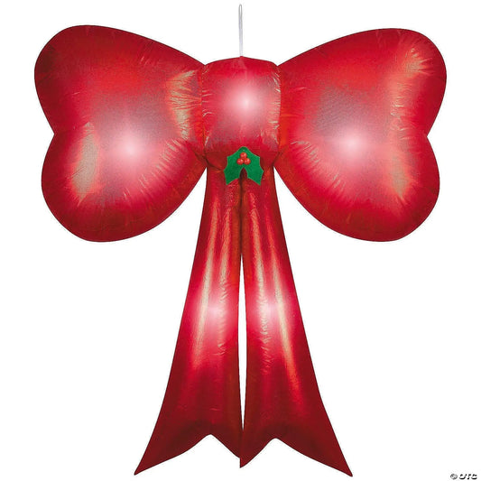 54" GIANT Red Sequin Lighted Bow Inflatable