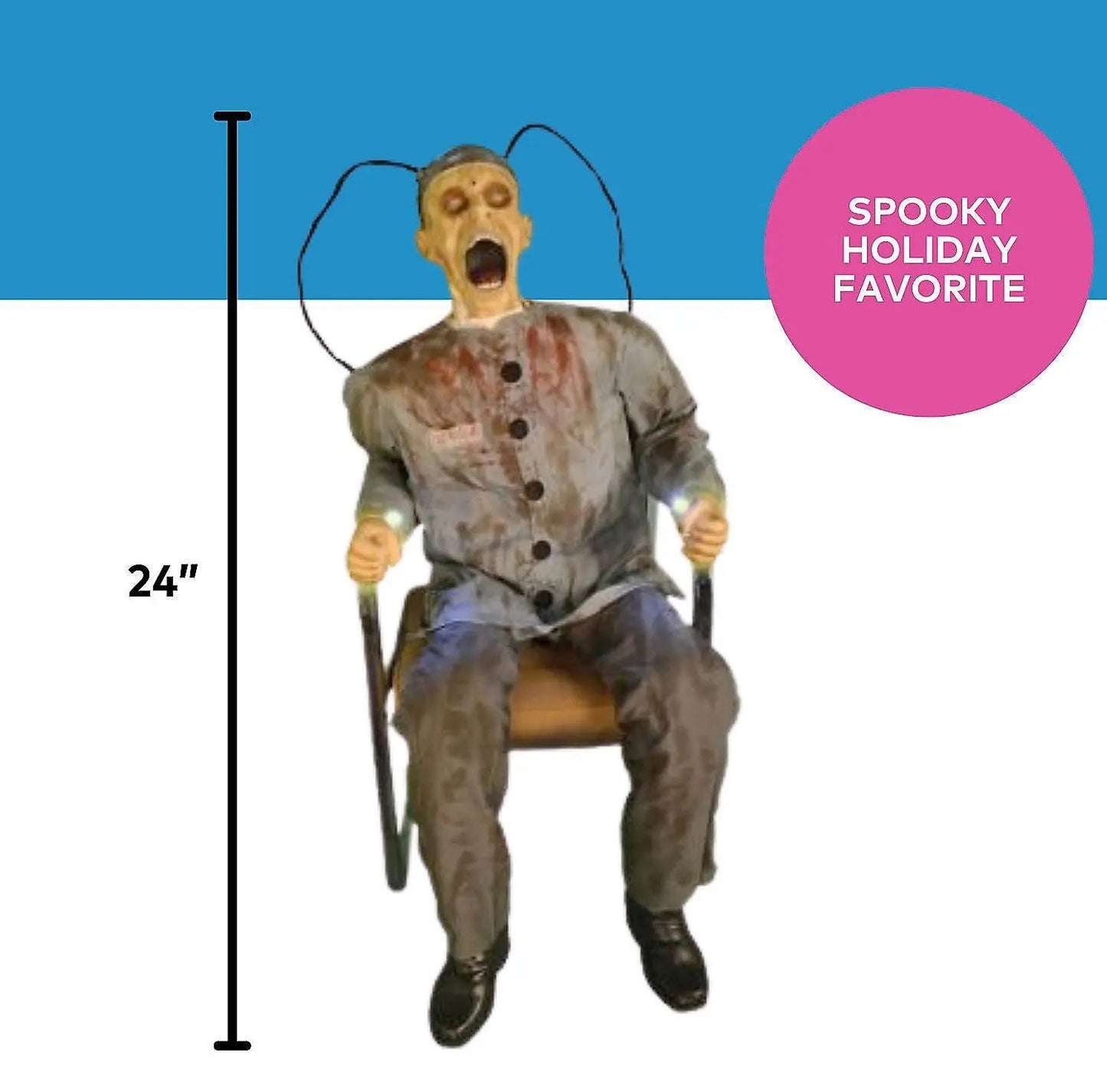 Lifesize Death Row Prisoner Animated Halloween prop