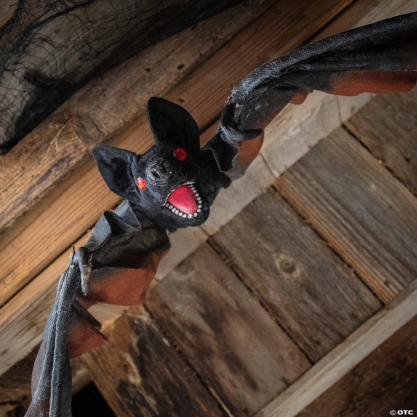GIANT! 4 Ft Hanging Vampire Bat Halloween Haunted Spirit Decoration Prop Foam