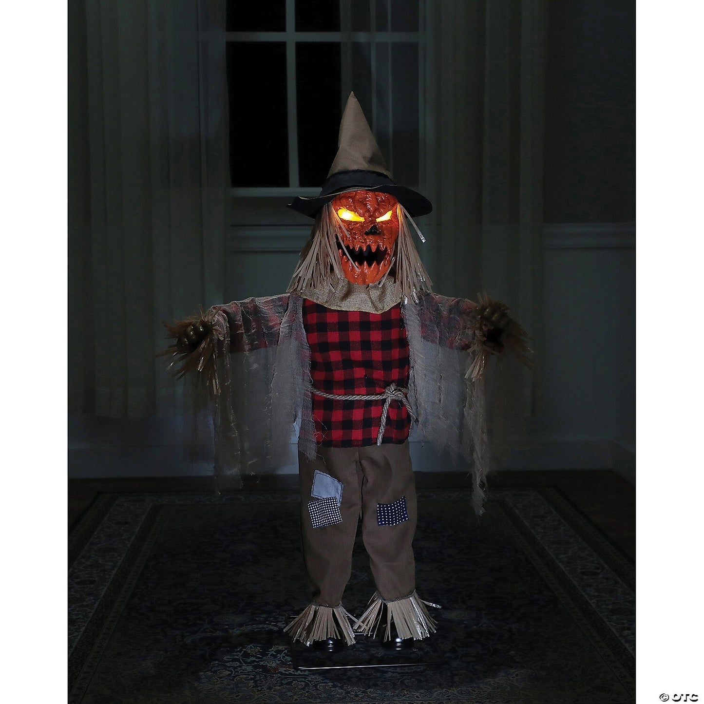 See Video! 36" Twitching Scarecrow Animated Halloween Haunted Prop Decor Outdoor