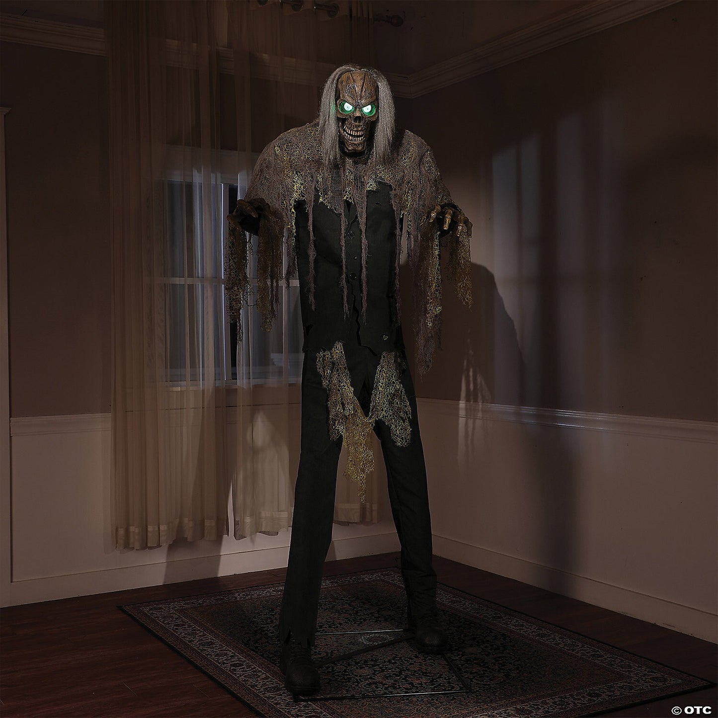 LifeSize 7 Ft Cellar Dweller Skeleton Reaper Animatronic Halloween Prop Haunted