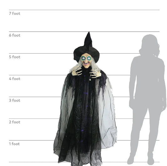 6 Ft Wicked Witch Animated