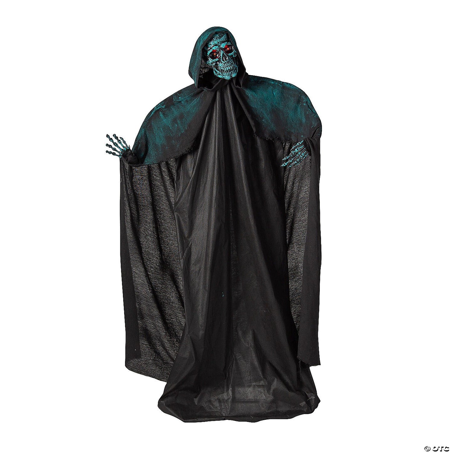 See Video! LifeSize Death Skeleton Statue Animatronic Halloween Haunt Yard Prop
